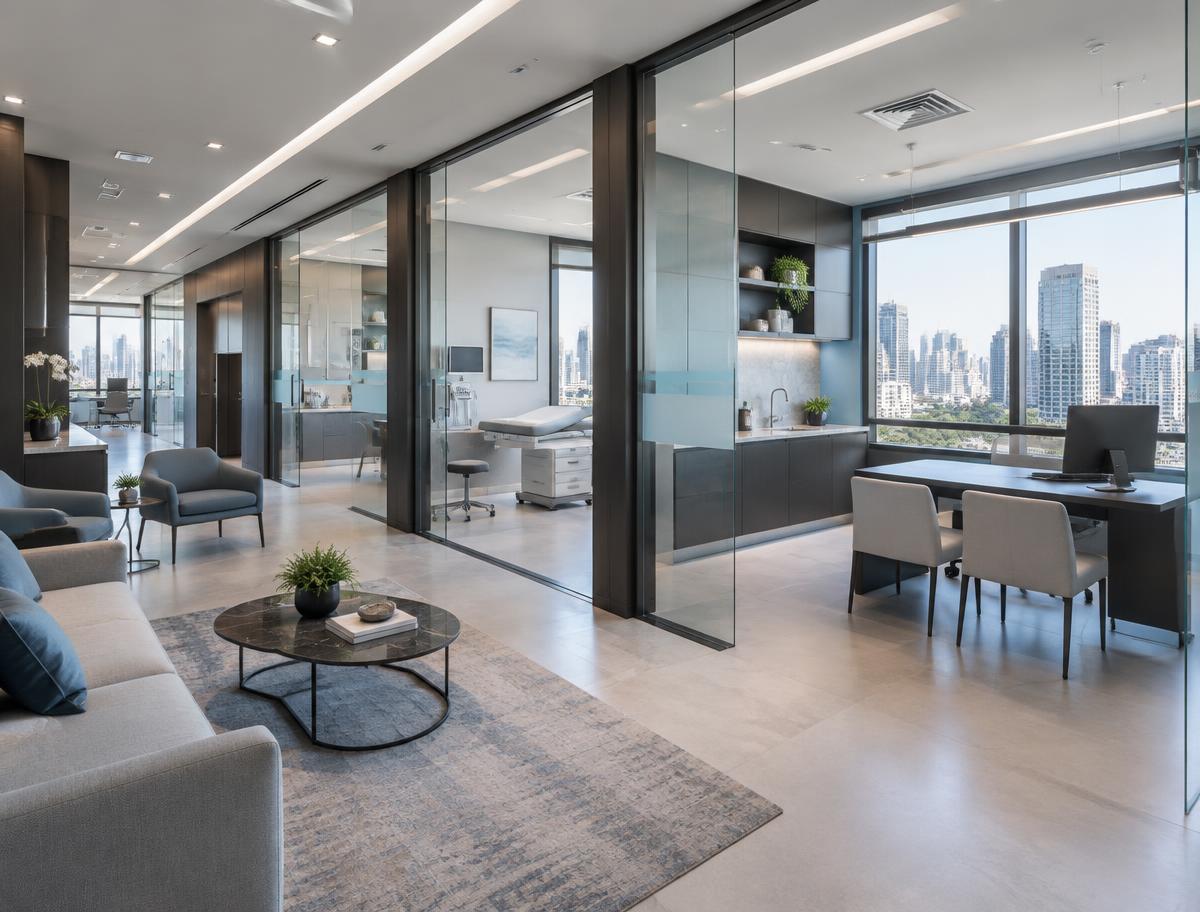 Clínica corporativa com 156 m²